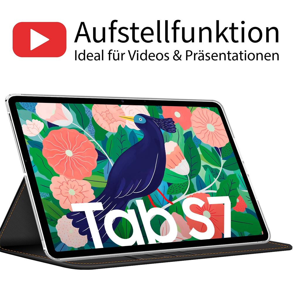 Texture Case für Samsung Galaxy Tab S7 Plus / S8 Plus in Grau
