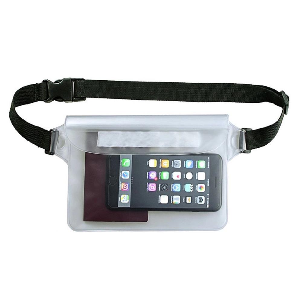 Wasserdichte PVC-Tasche / Hüfttasche in Weiss