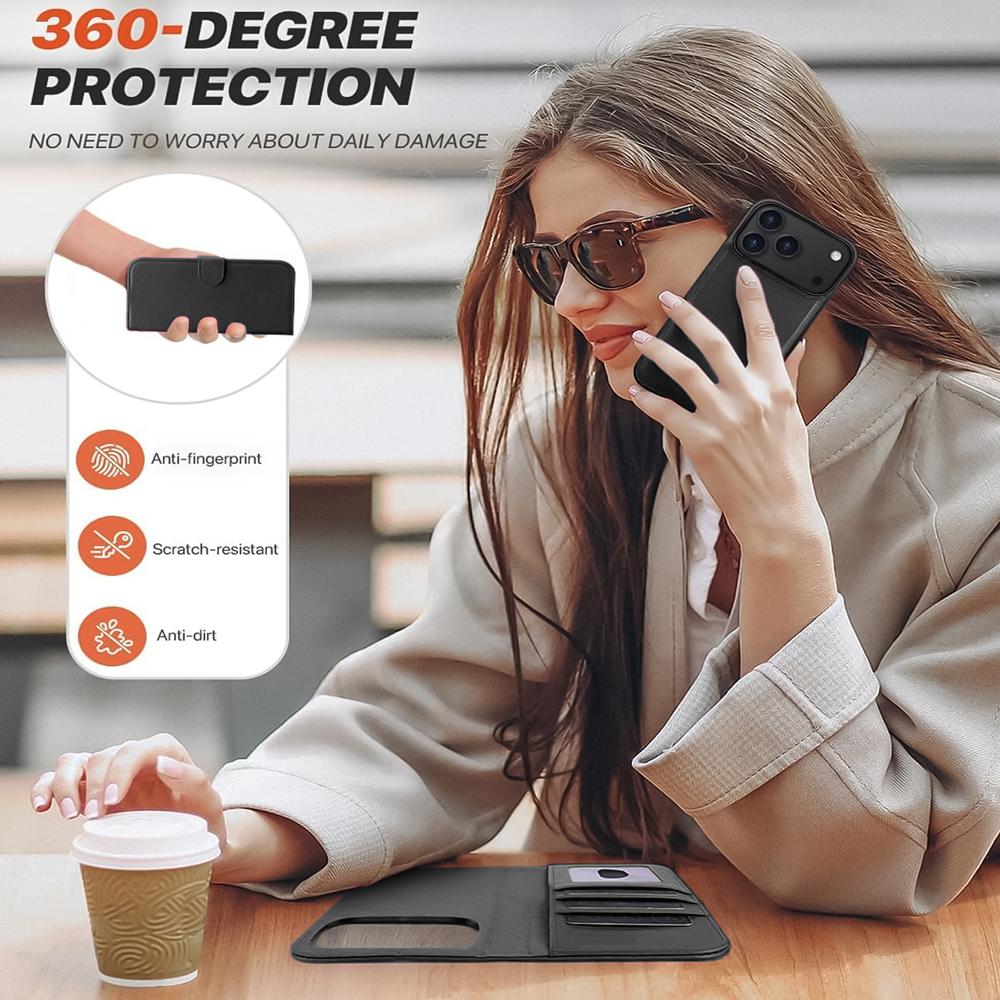 Magnetic Wallet für Apple iPhone 17 Pro Max in Schwarz