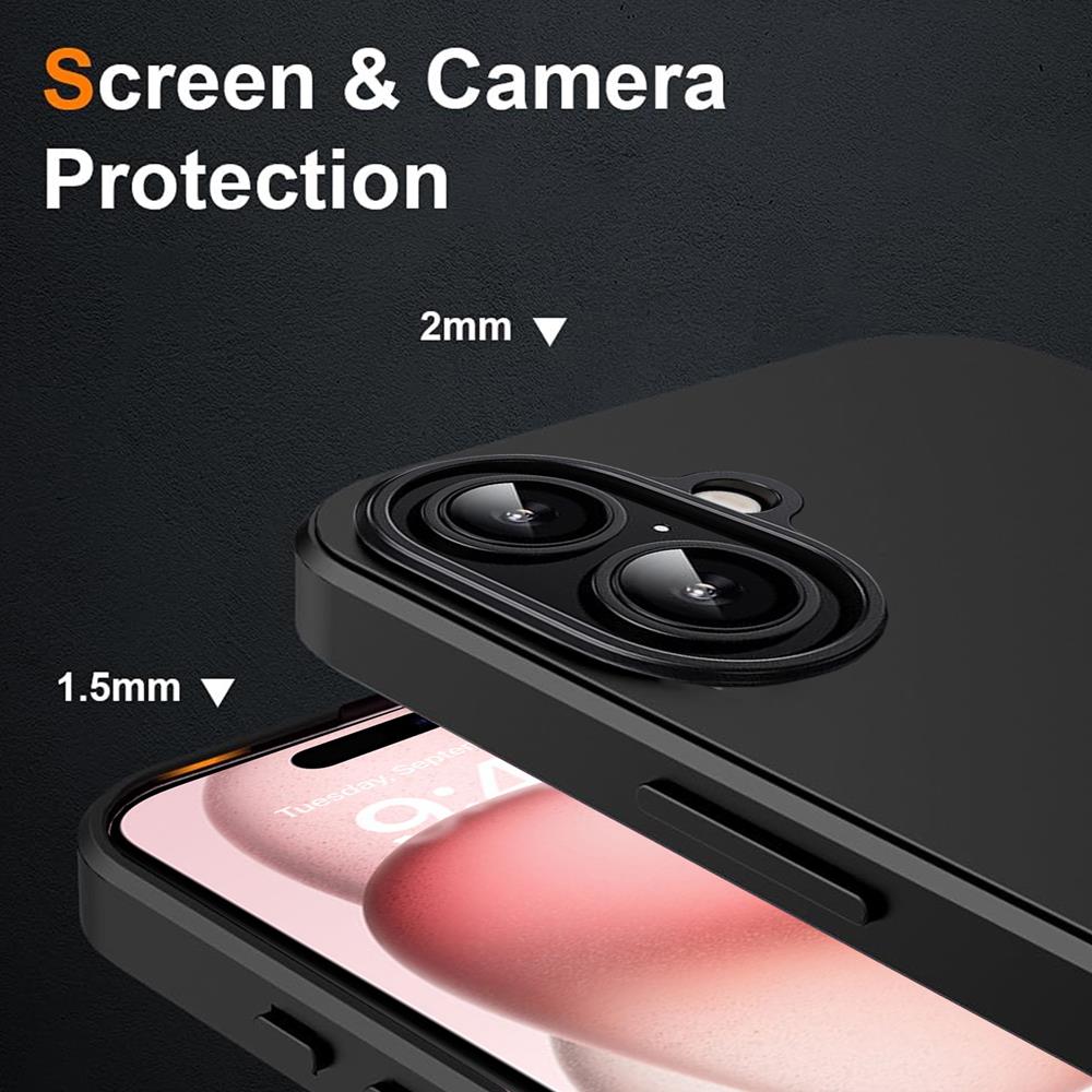 Classic TPU für Apple iPhone 16 Classic TPU für Apple iPhone 16 in Schwarz