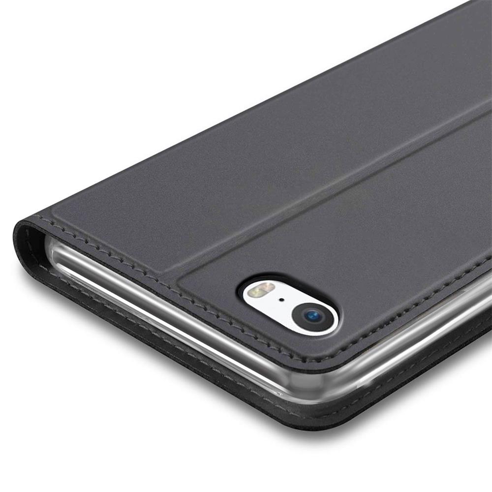 Electroplated Flip für Apple iPhone 5 / 5s / SE in Schwarz