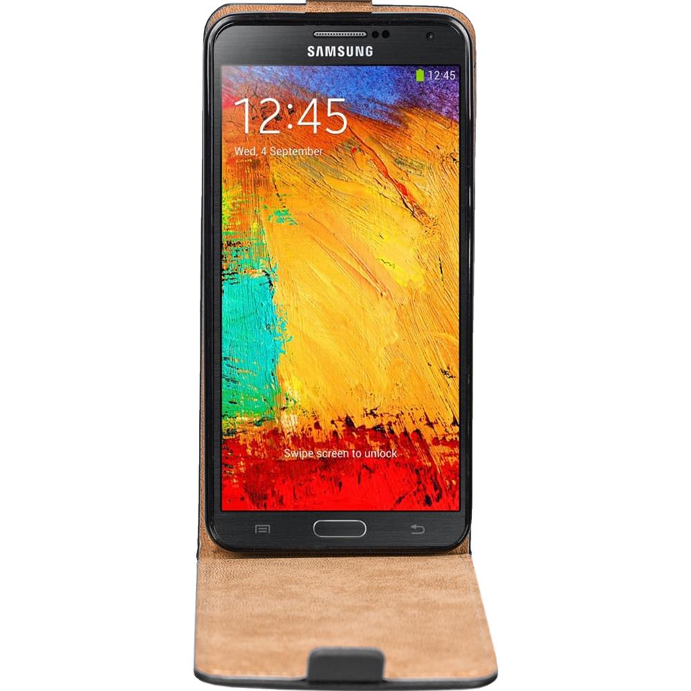 Basic Flip für Samsung Galaxy Note 3 in Schwarz