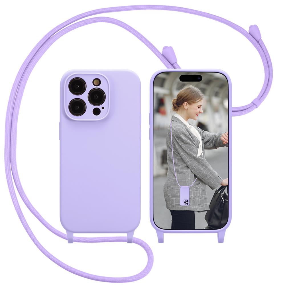 Connect Case Colour inkl. Kette für Apple iPhone 15 Pro Max in Lila