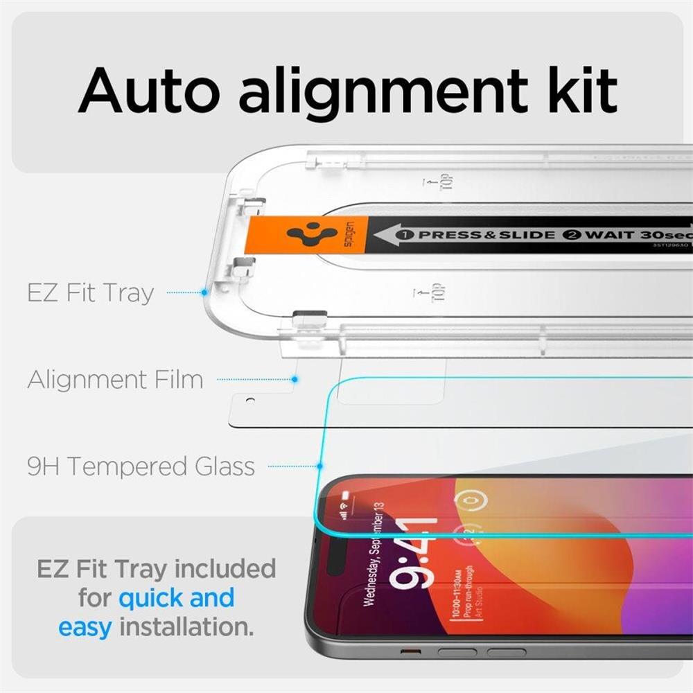 Spigen Glas 2in1 für Apple iPhone 15 Pro Max