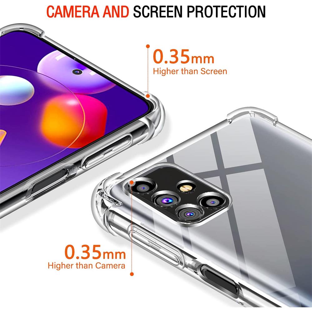 Rugged TPU für Samsung Galaxy M31s in Transparent