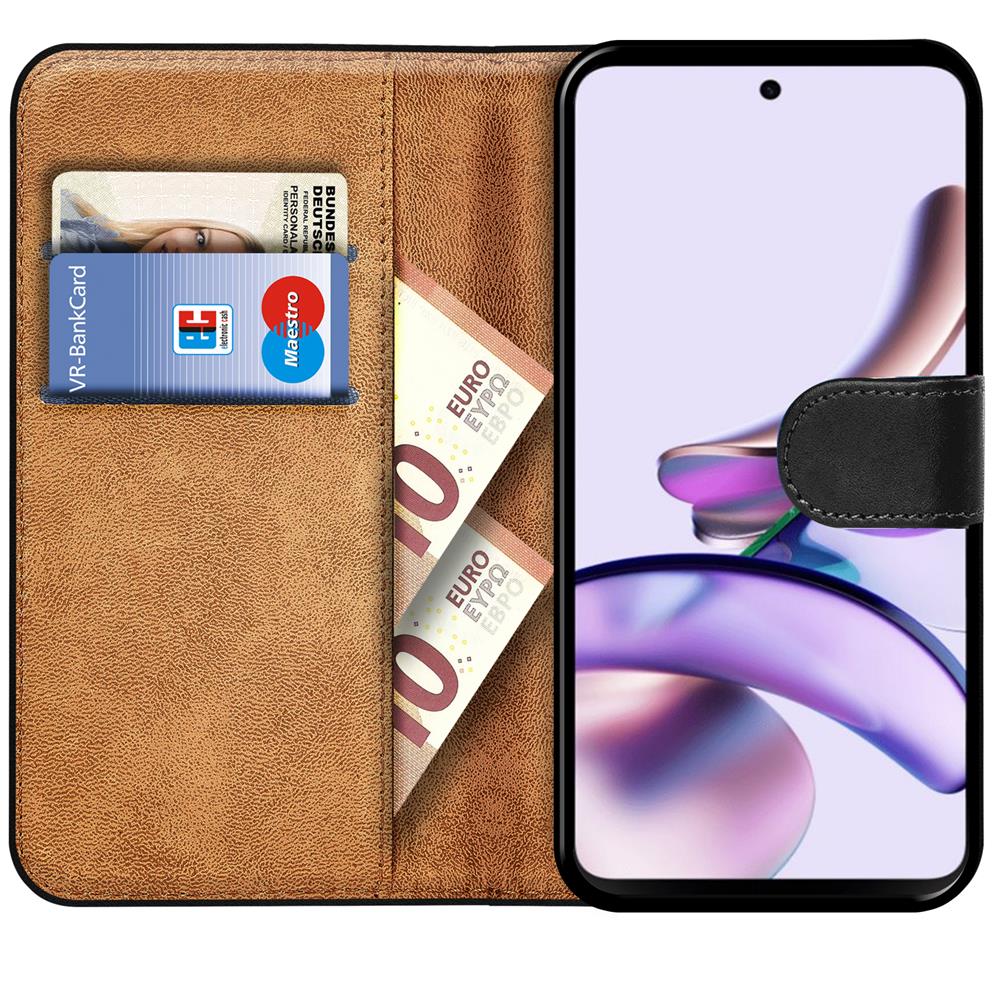 Basic Wallet für Motorola Moto G53 5G in Schwarz