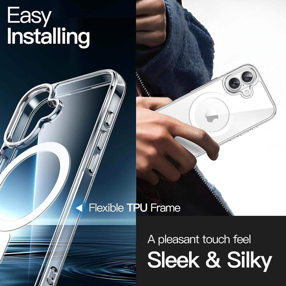 Magsafe TPU Case für Apple iPhone 16 Plus in Transparent