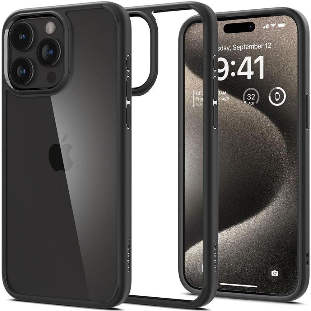 Spigen ULTRA HYBRID CASE für Apple iPhone 15 Pro Max in Schwarz