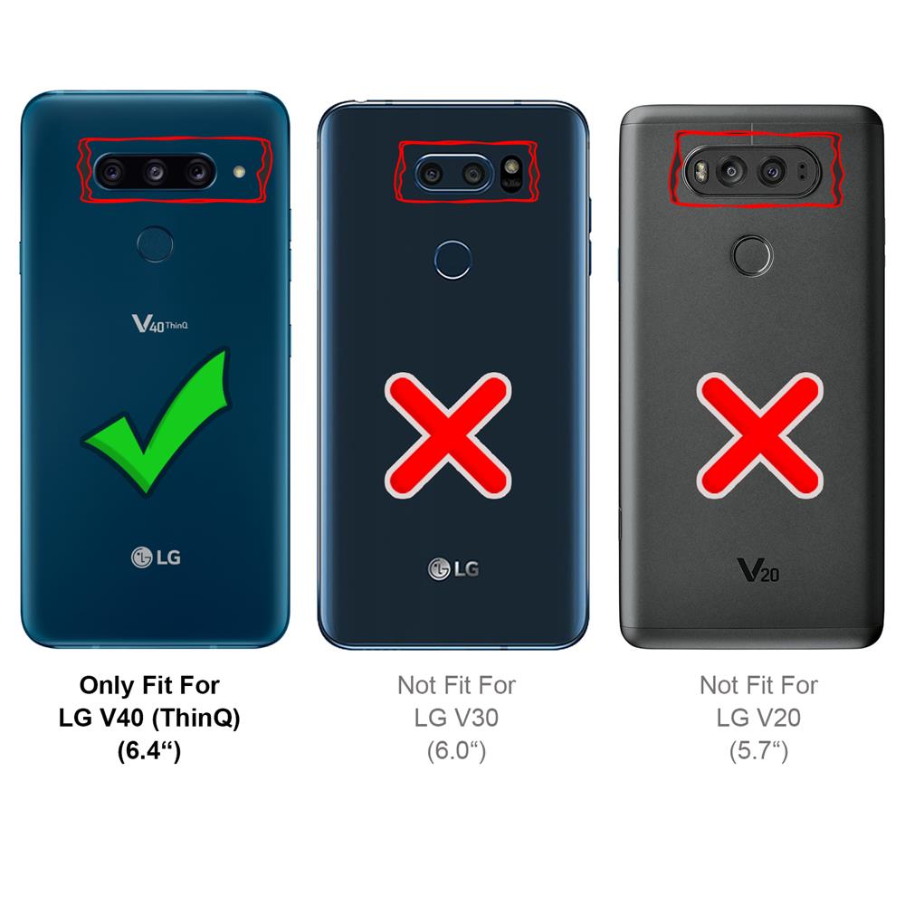 Basic Flip für LG V40 in Schwarz