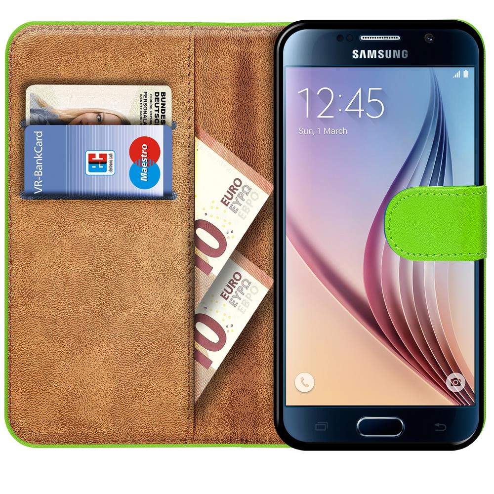 Basic Wallet für Samsung Galaxy S6 in Grün