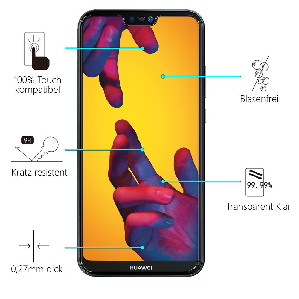 Glas 2in1 für Huawei P20 Lite