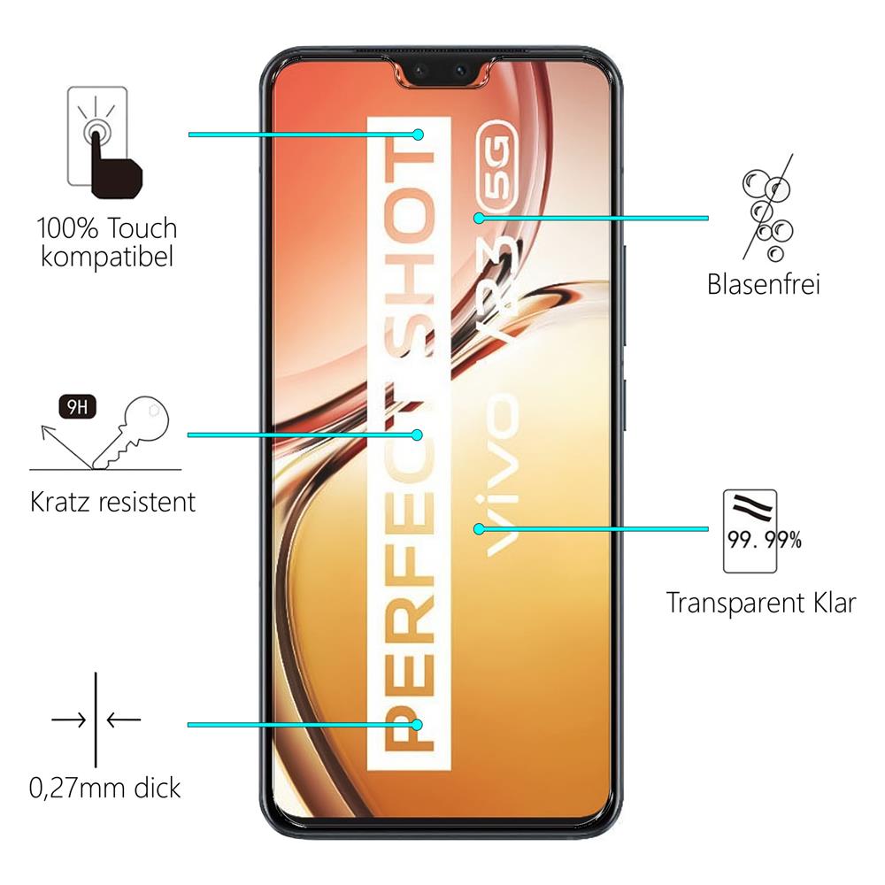 Glas 2in1 für Vivo V23 5G