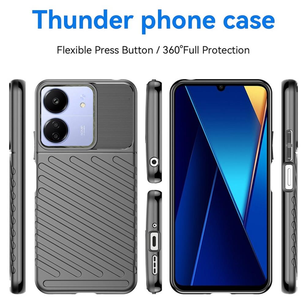 Thunder Case für Xiaomi Poco C65 in Schwarz