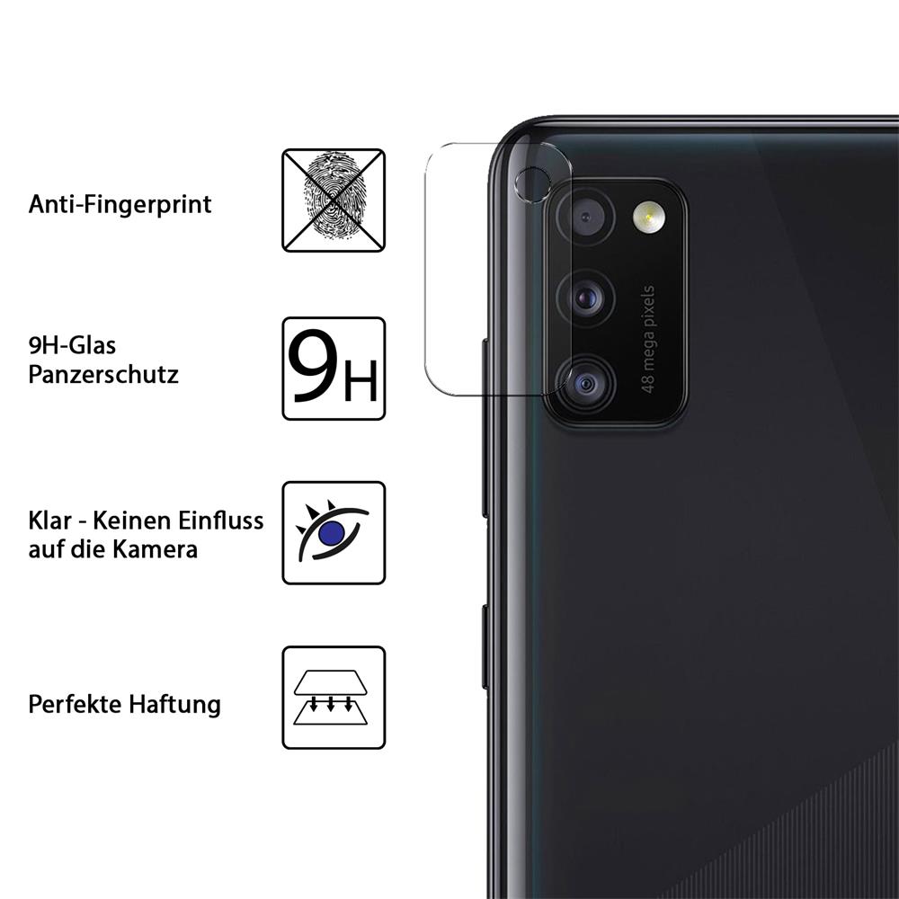 4in1 Glas Set für Samsung Galaxy A41