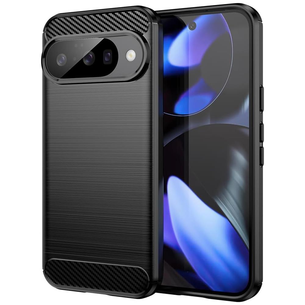 Carbon Brush TPU für Google Pixel 10 in Schwarz