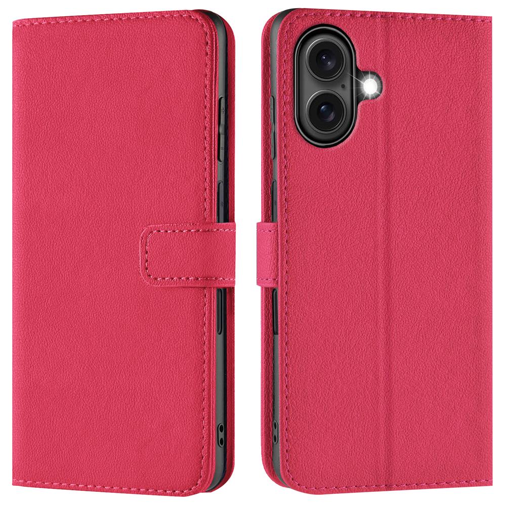 Basic Wallet für Apple iPhone 16 Plus in Pink