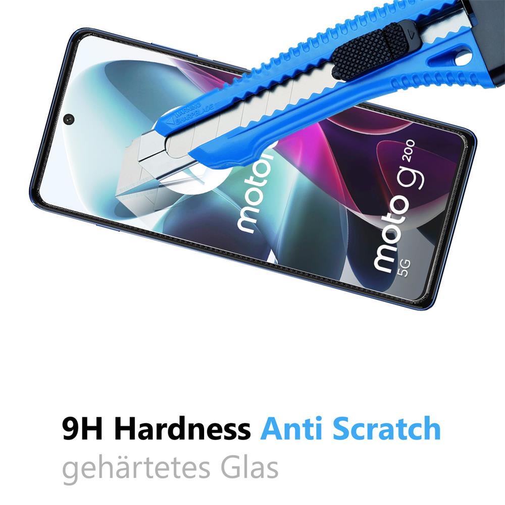 Glas 2in1 für Motorola Moto G200 5G