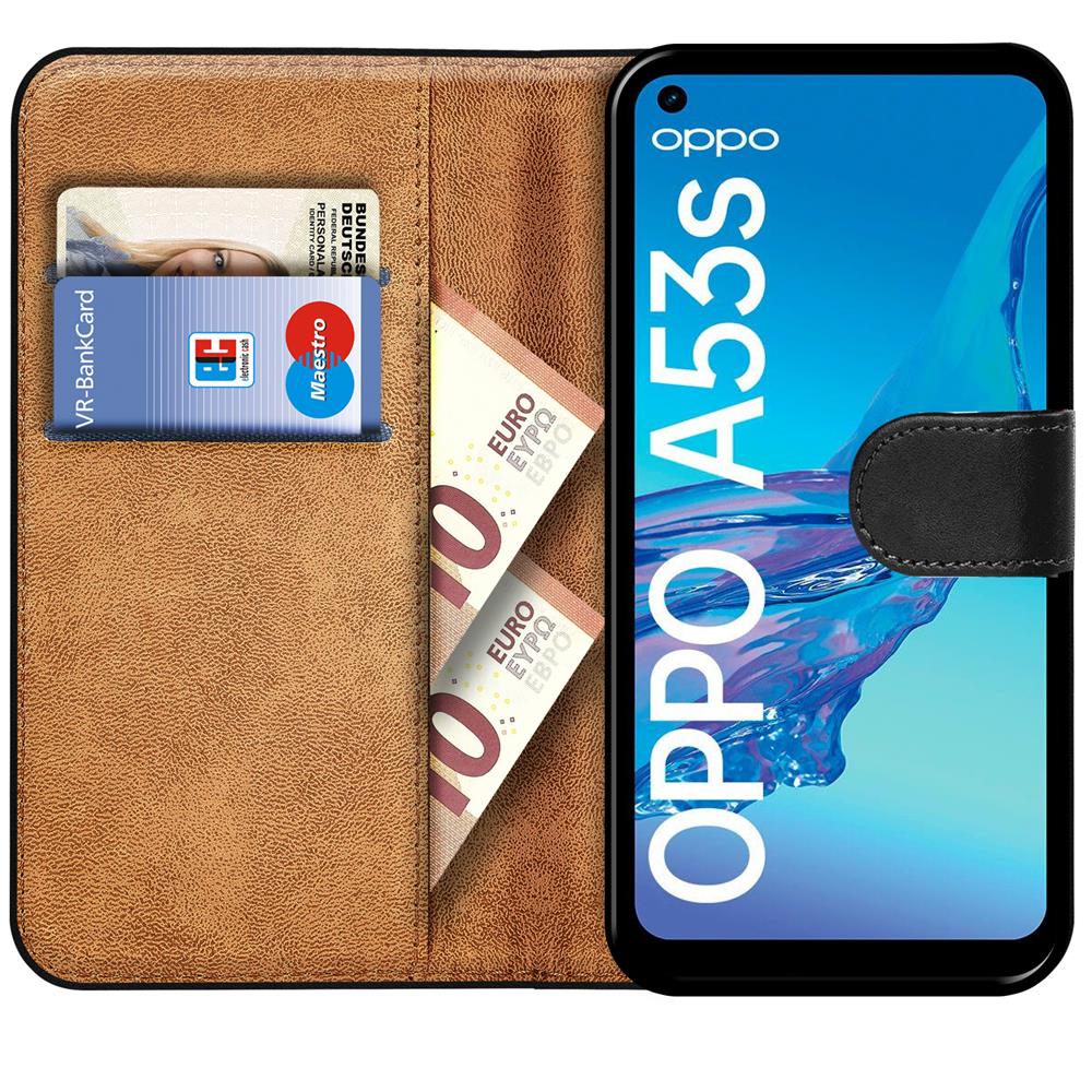 Basic Wallet für OPPO A53 / A53s in Schwarz