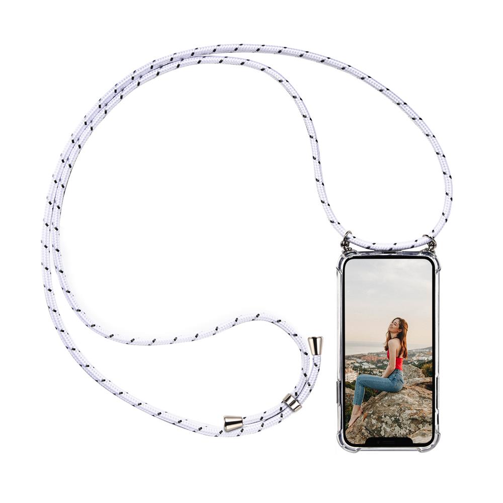 Connect Case für Samsung Galaxy S25 FE in Silber, Kette in WeissSilber
