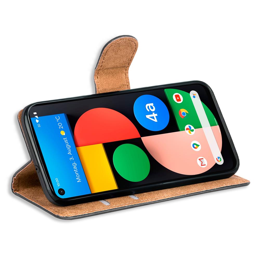Basic Wallet für Google Pixel 4a 5G in Schwarz
