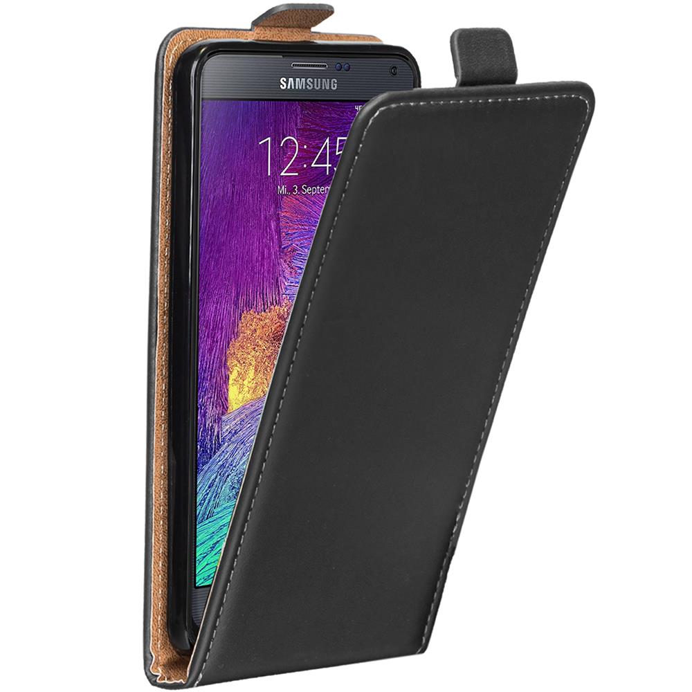 Basic Flip für Samsung Galaxy Note 4 in Schwarz