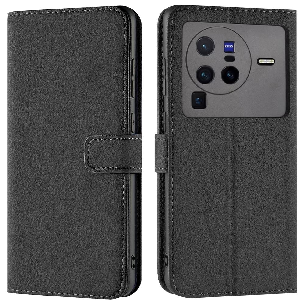 Basic Wallet für Vivo X80 Pro in Schwarz