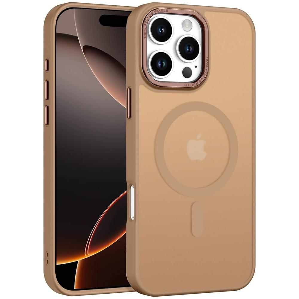 Frame Case für Apple iPhone 16 Pro Max in Braun