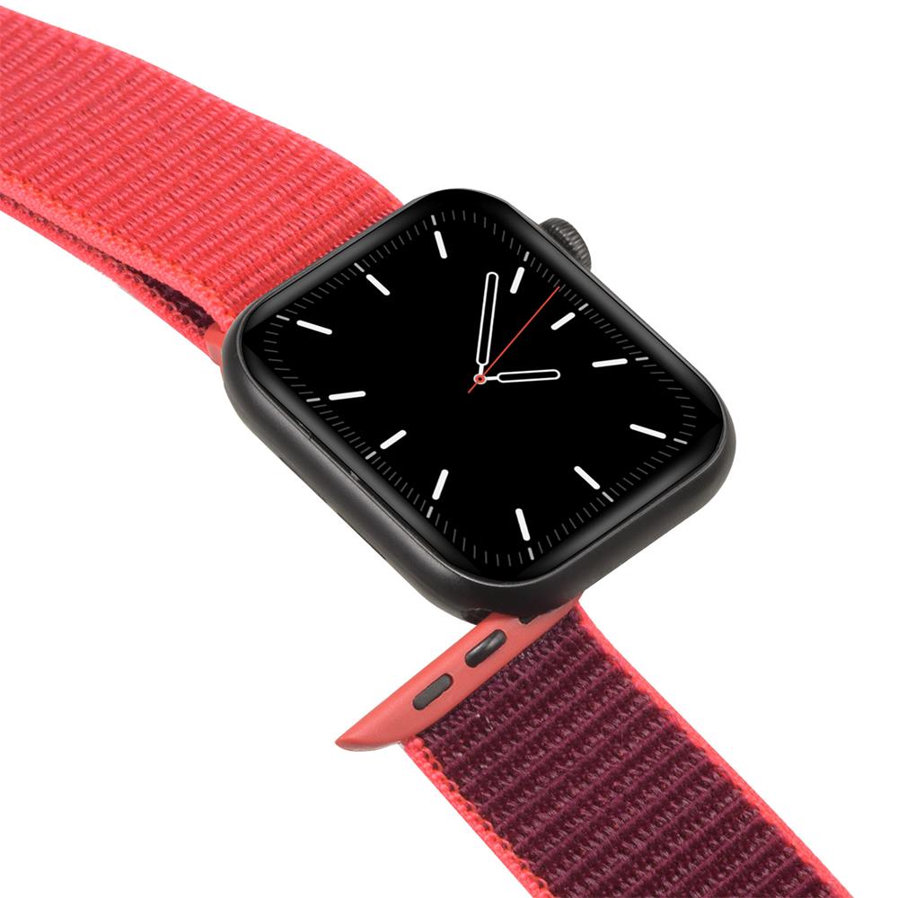 Fitnessarmband Nylon für Apple Watch 1-9 - 42/44/45 in Rot