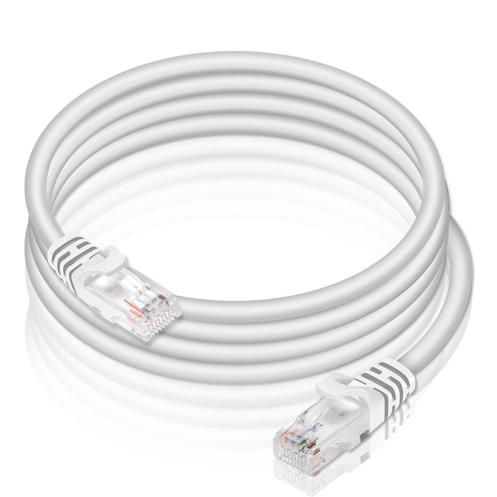 Patch RUND Kabel Cat6 - PC-600A - 8M in Weiss