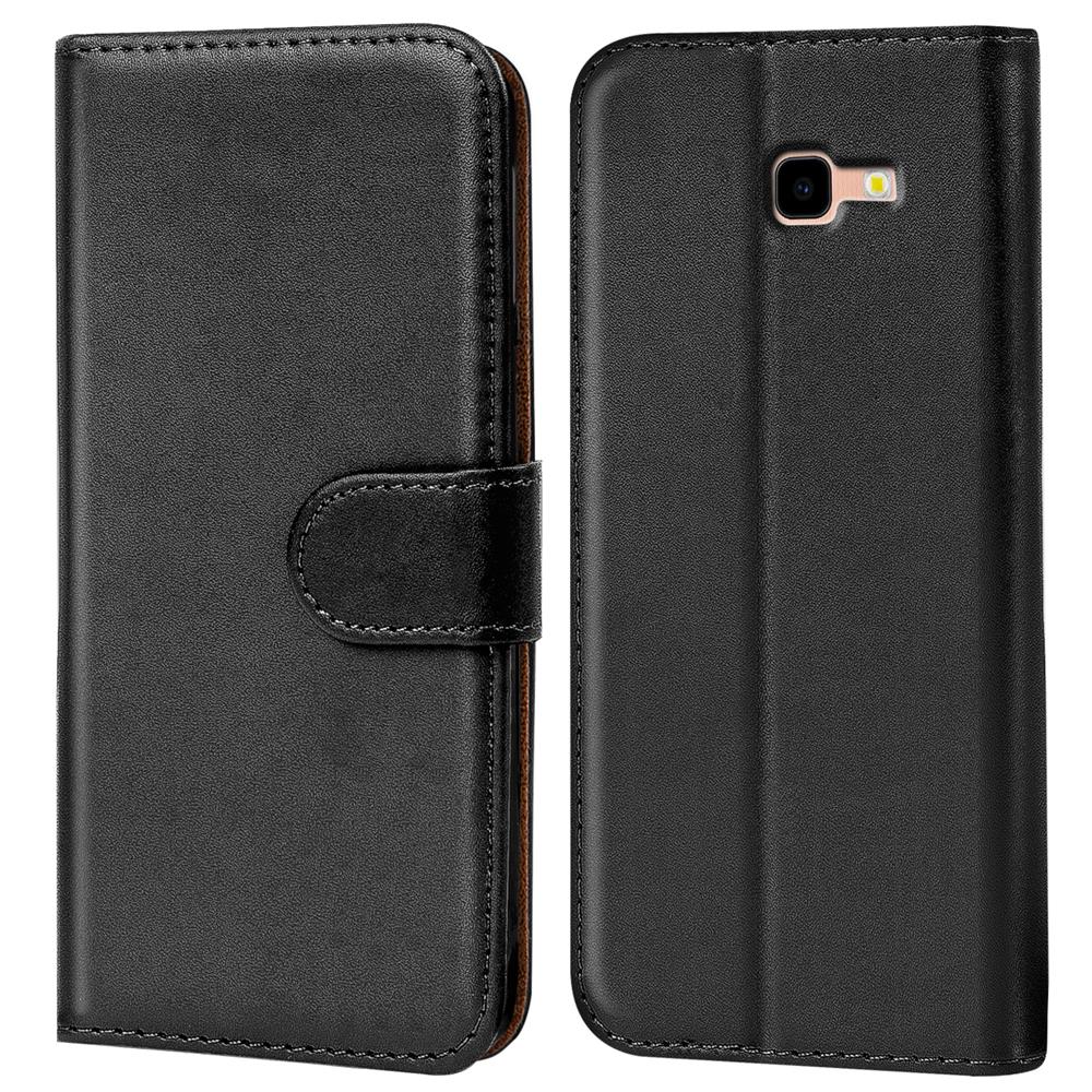 Basic Wallet für Samsung Galaxy J4 Plus in Schwarz