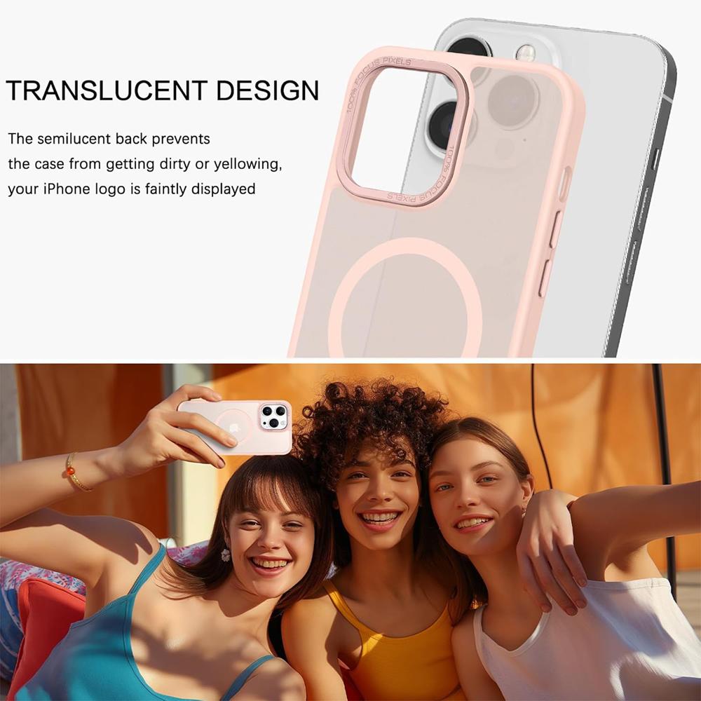 Frame Case für Apple iPhone 16 Pro Max in Rosa