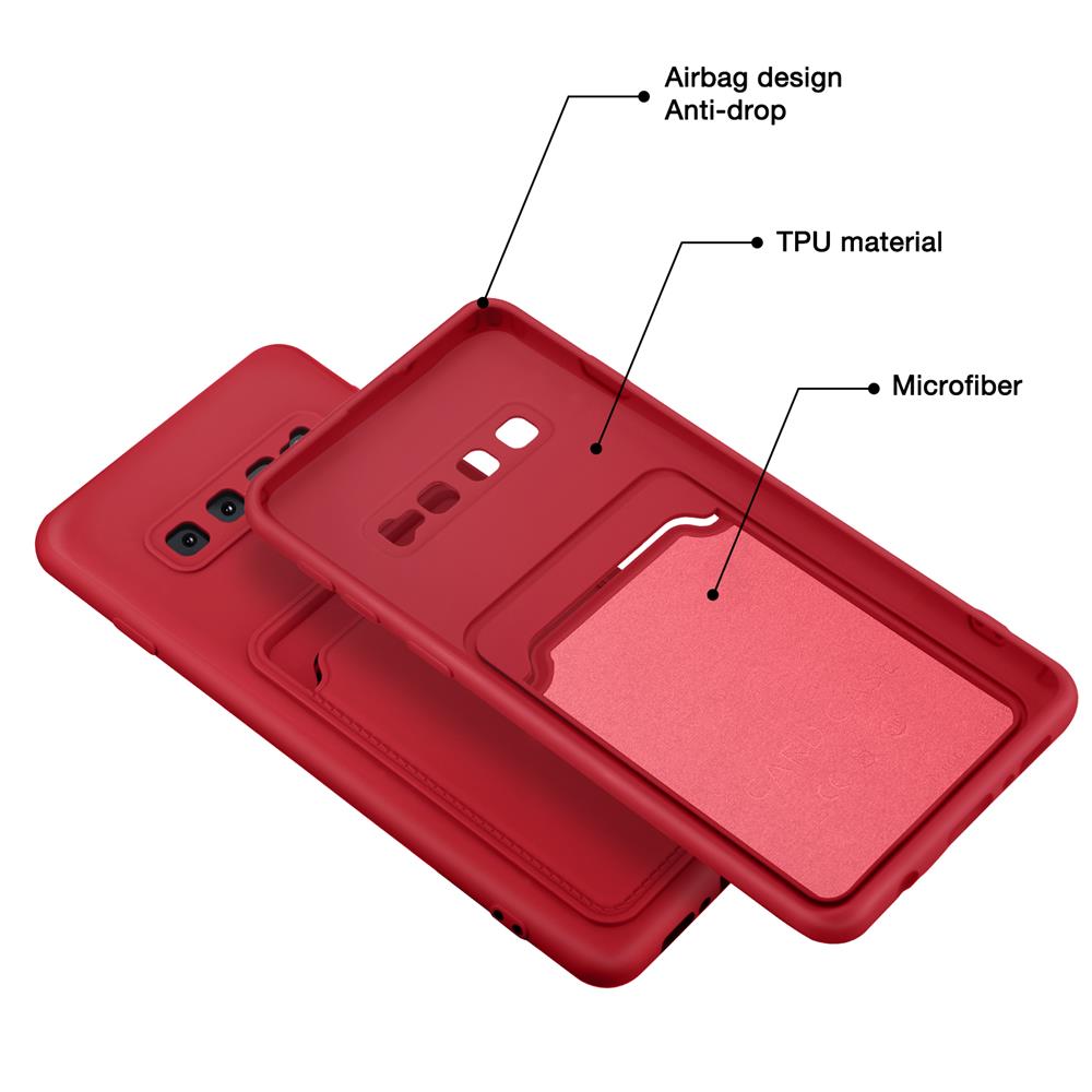 Card Case für Samsung Galaxy S10 Plus in Rot