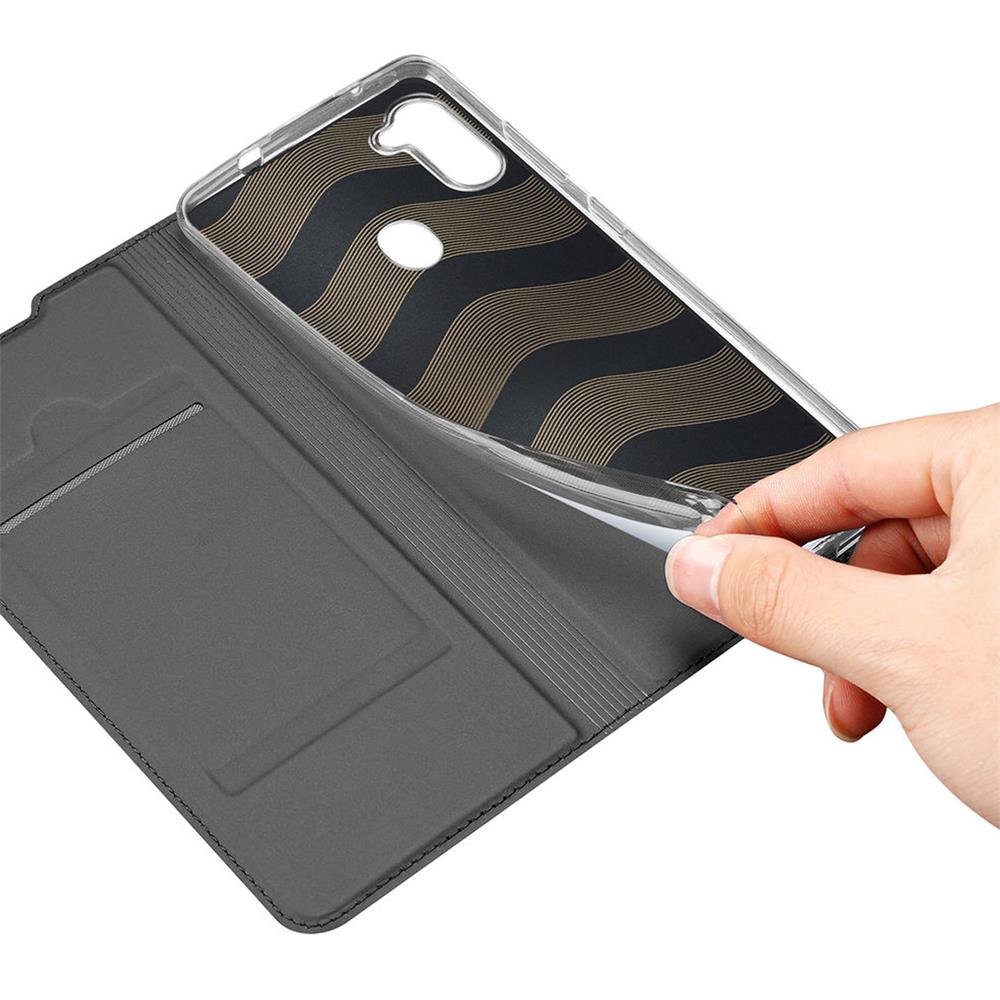 Electroplated Flip für Samsung Galaxy M11 in Schwarz