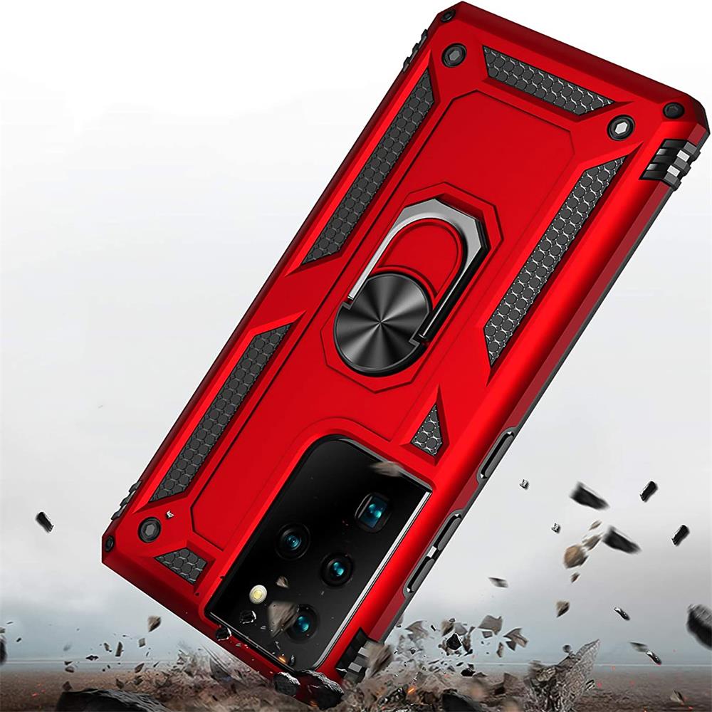 Army Case für Samsung Galaxy S21 Ultra in Rot