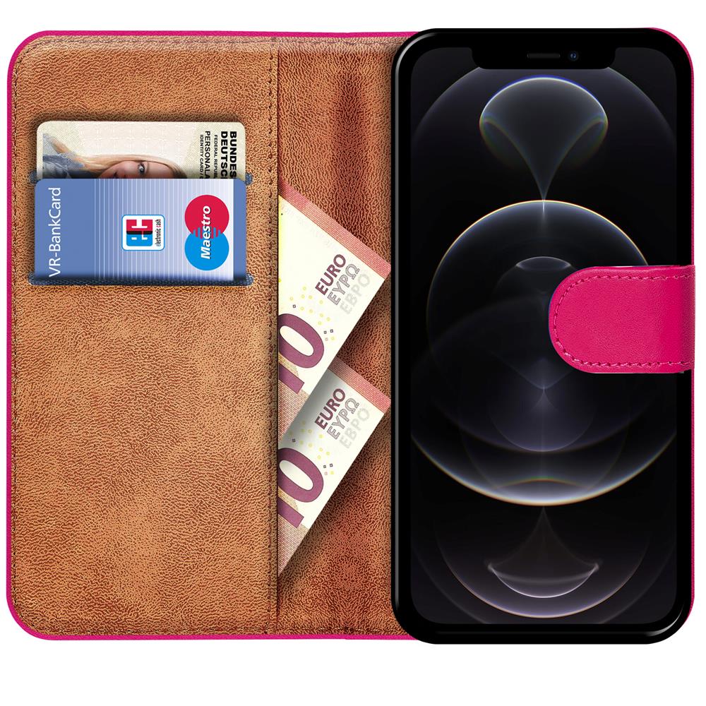 Basic Wallet für Apple iPhone 12 Pro Max in Pink