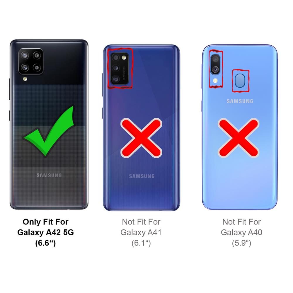 Basic Flip für Samsung Galaxy A42 5G Rugged TPU für Samsung Galaxy A42 5G in Transparent