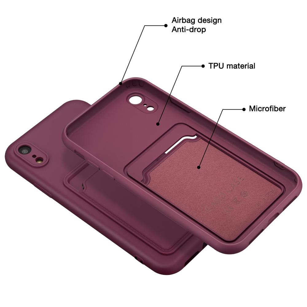 Card Case für Apple iPhone XR in Lila