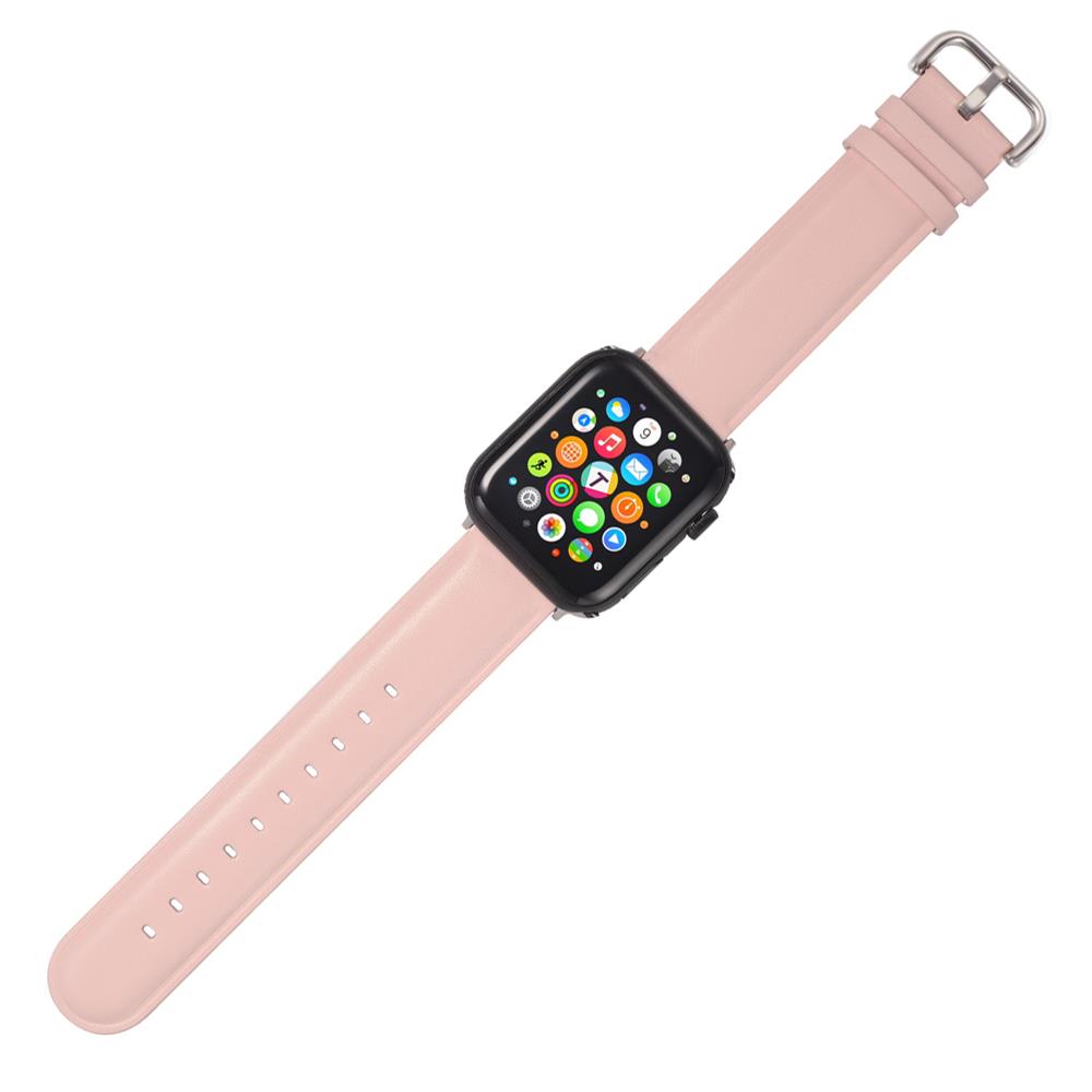Fitnessarmband LEDER für Apple Watch 1-9 - 42/44/45 Gr. L in Rosa