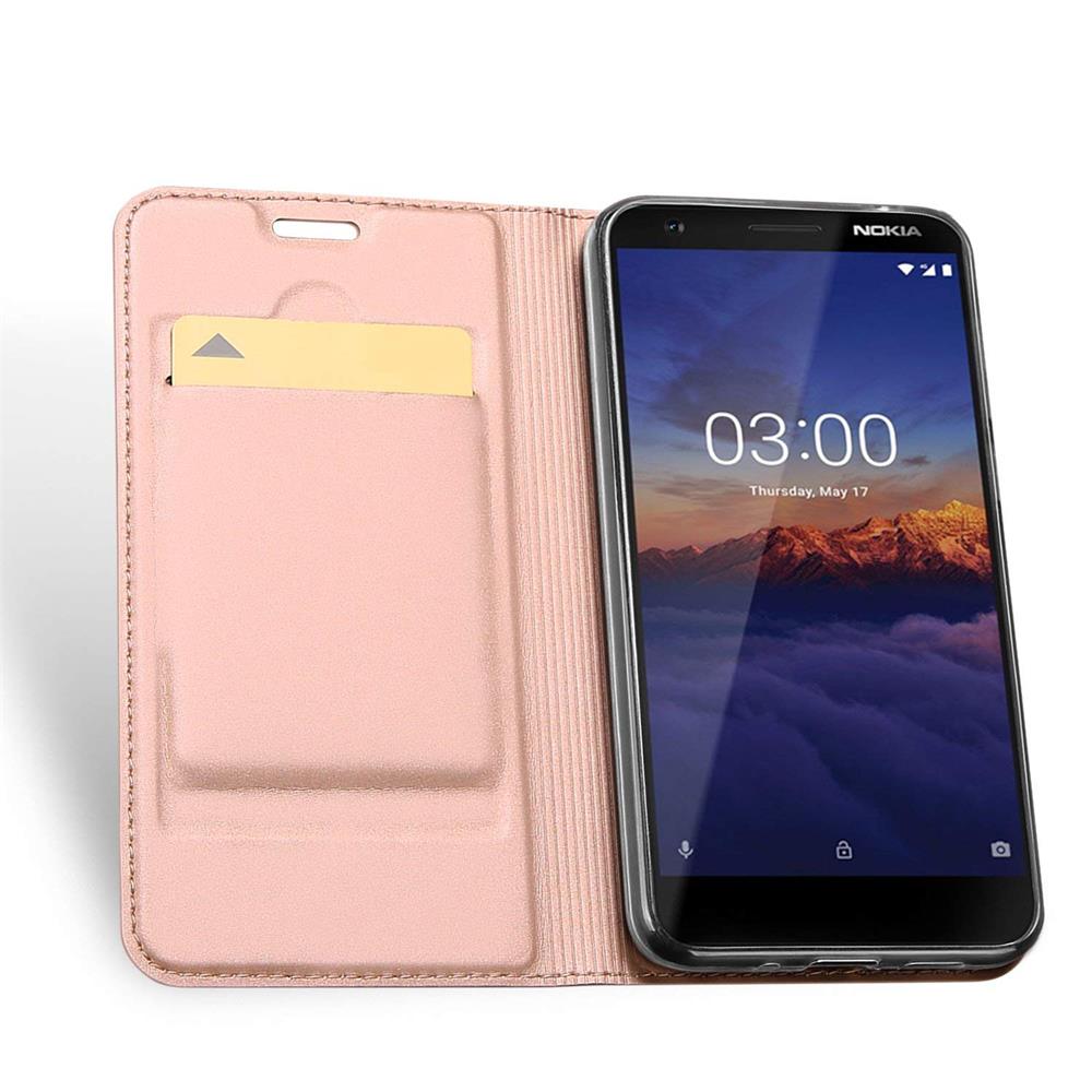 Electroplated Flip für Nokia 3.1 in Rosegold