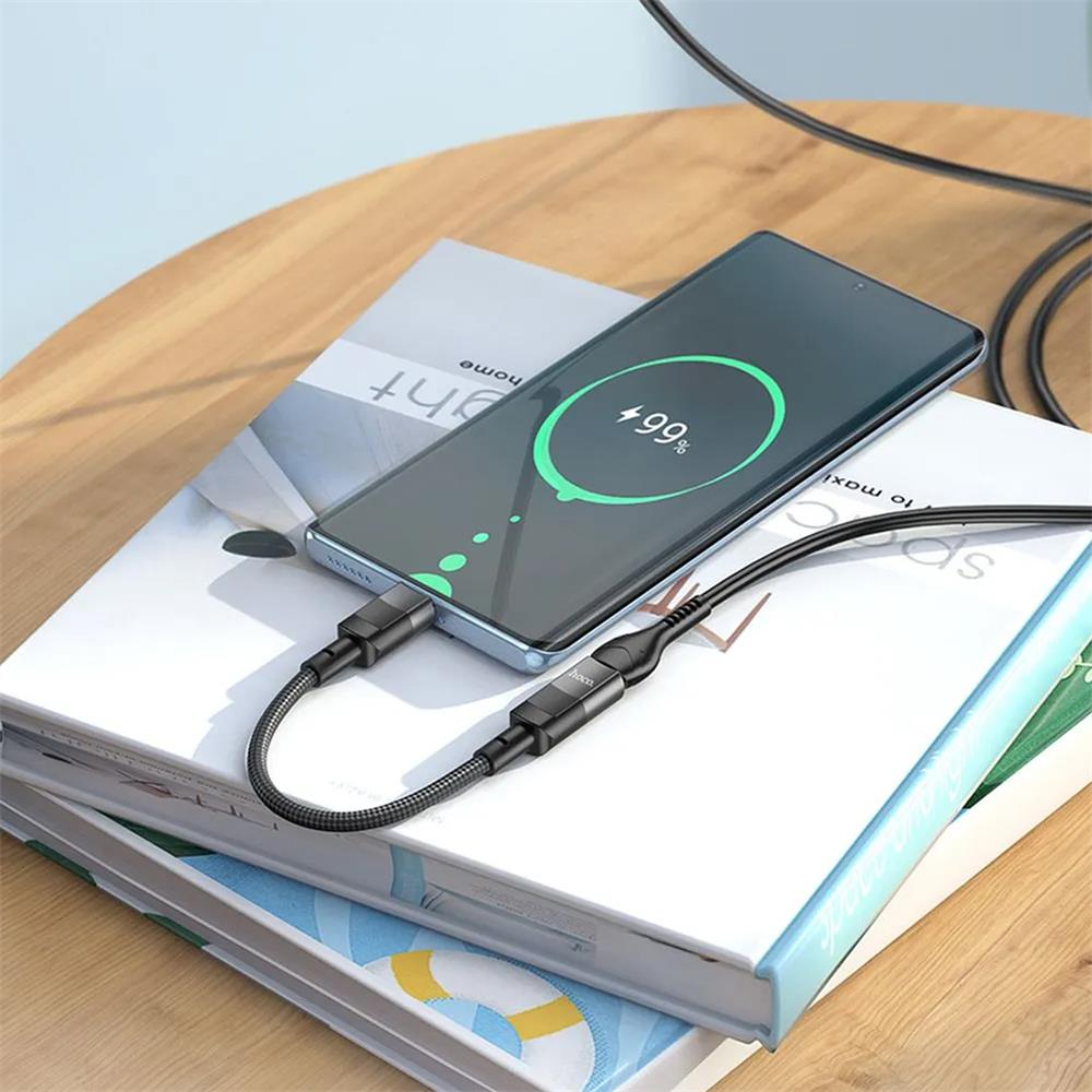 Hoco U107 USB-C auf Lightning in Schwarz