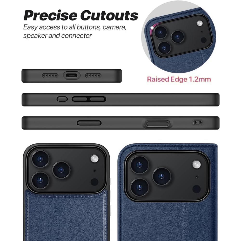 Magnetic Wallet für Apple iPhone 17 Pro Max in Blau