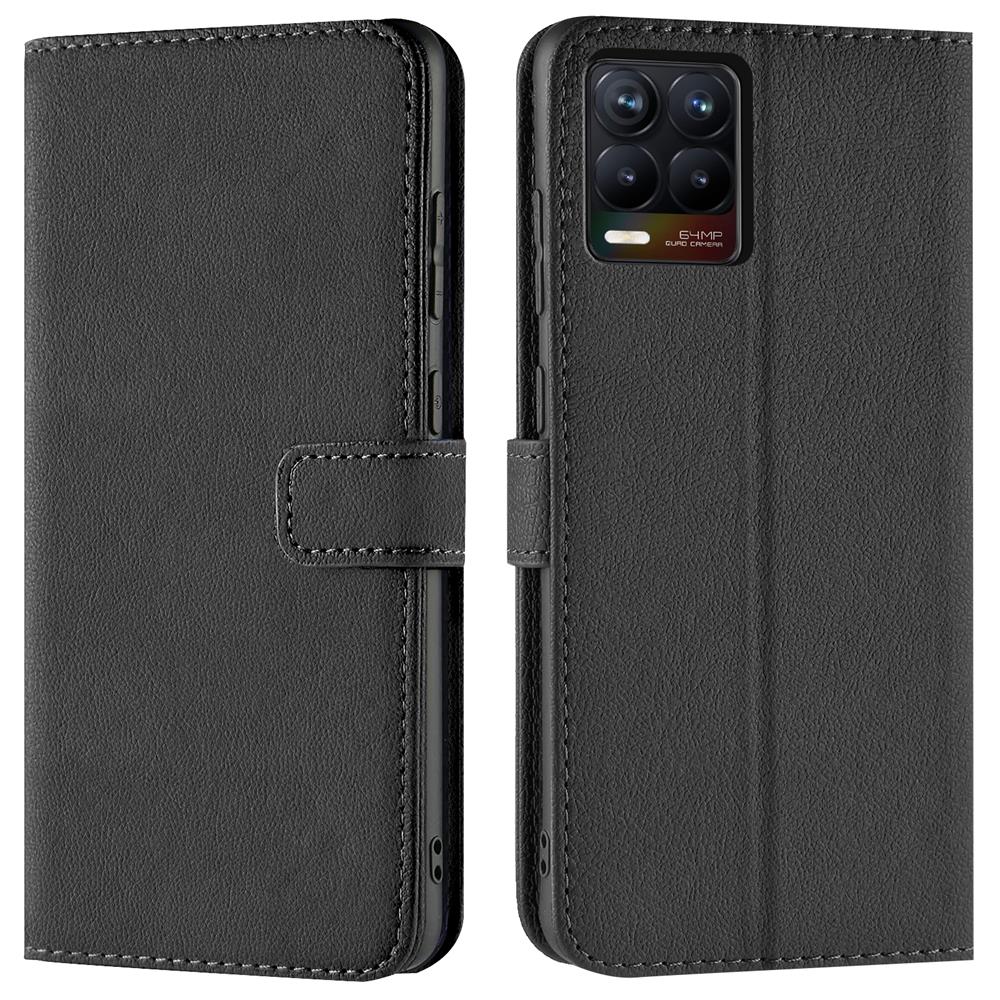Basic Wallet für Realme 8 / 8 Pro in Schwarz