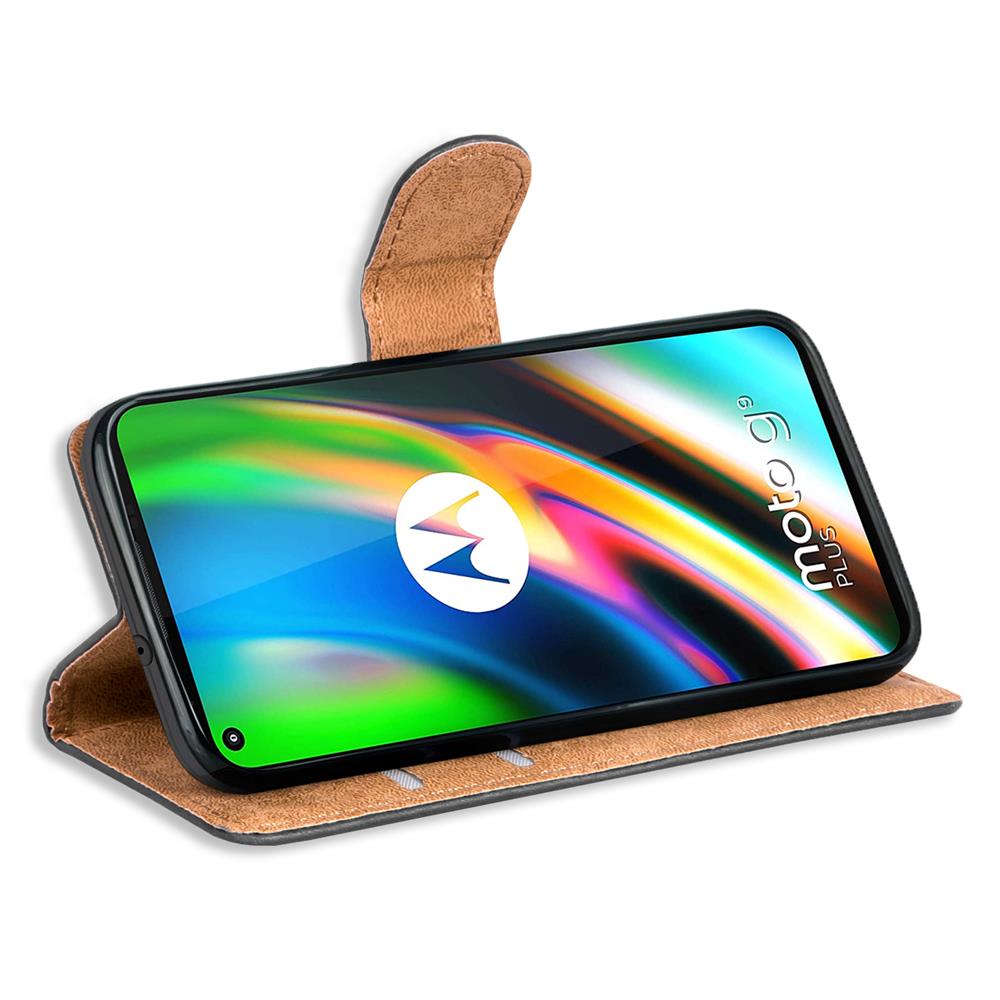 Basic Wallet für Motorola Moto G9 Plus in Schwarz