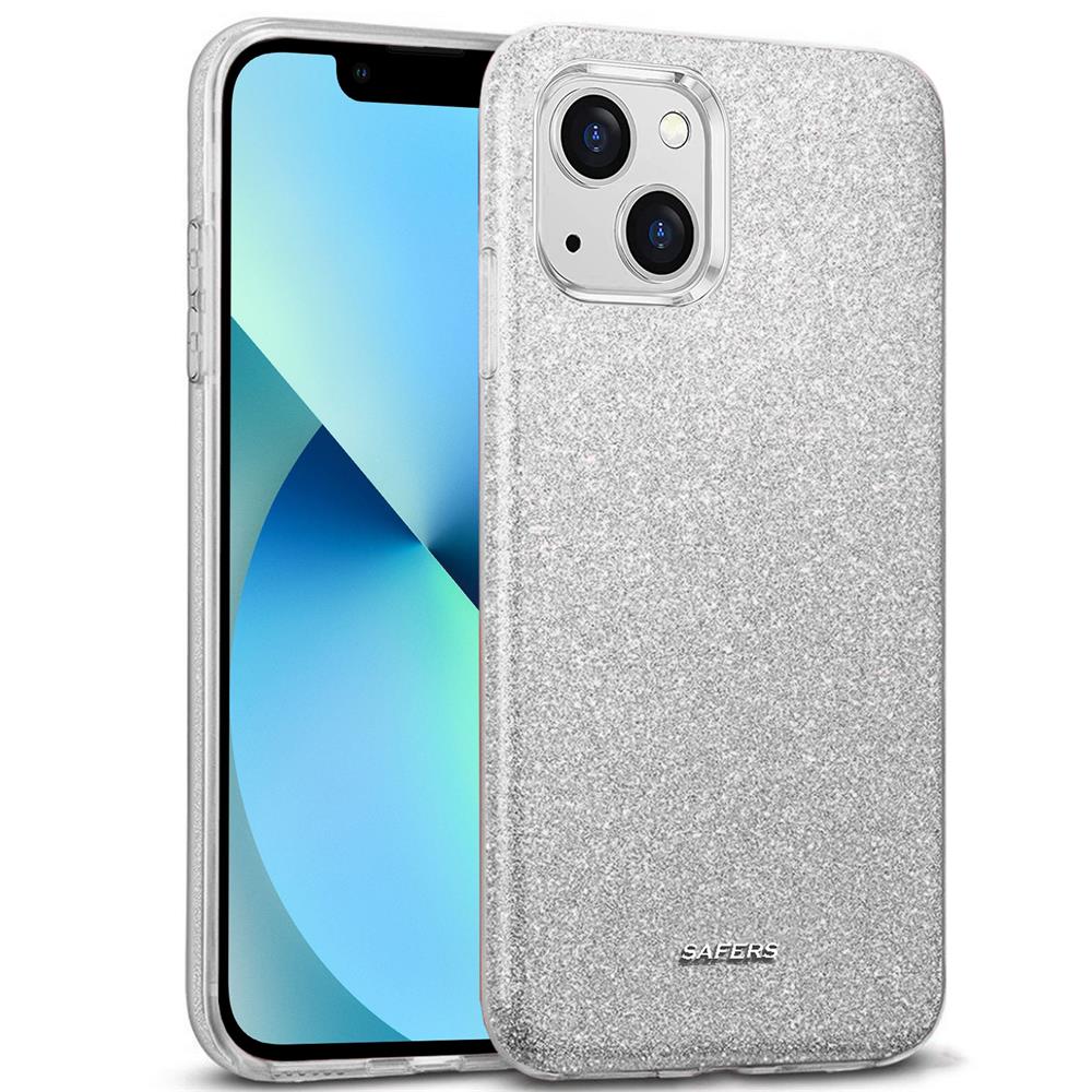Shiny TPU für Apple iPhone 14 Plus in Silber