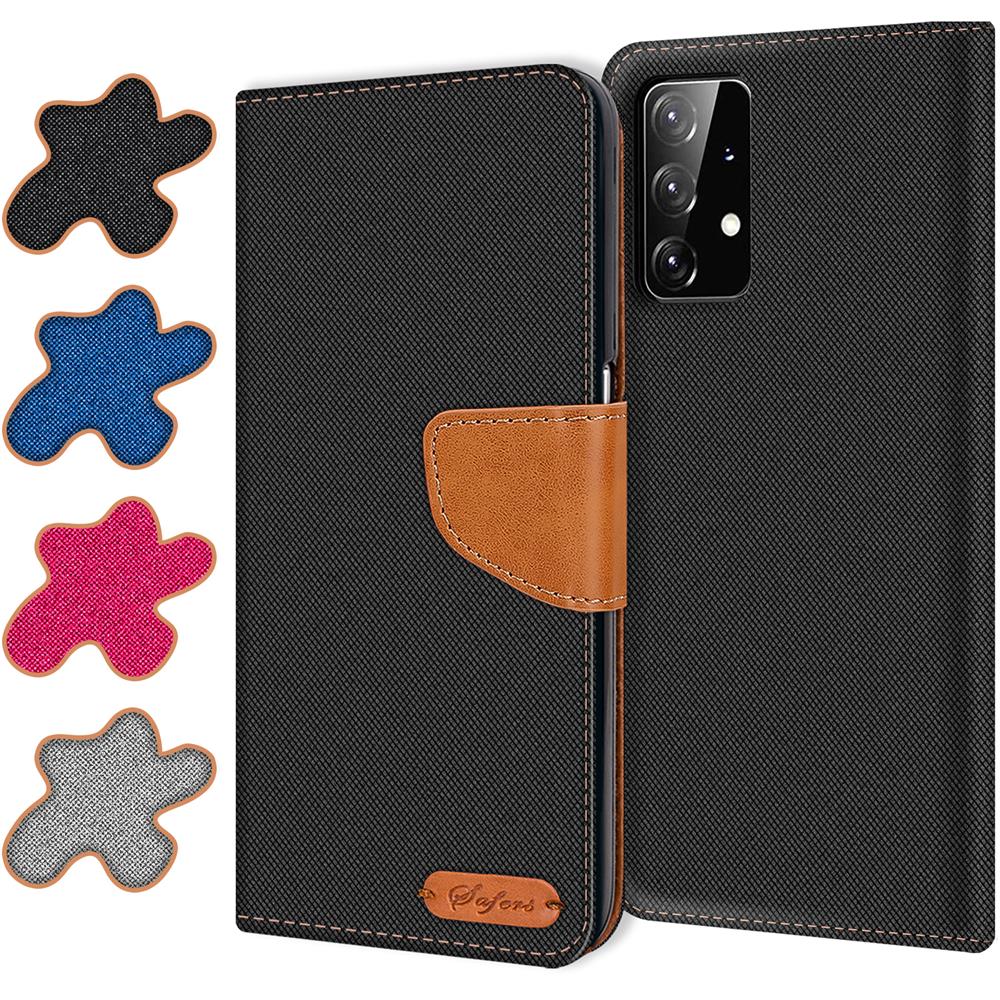 Textil Wallet für Samsung Galaxy A72