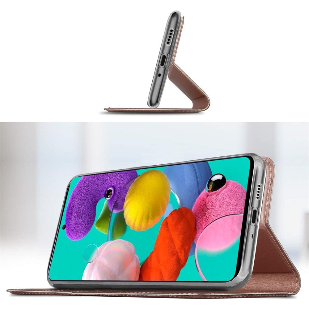 Electroplated Flip für Samsung Galaxy A71 in Rosegold
