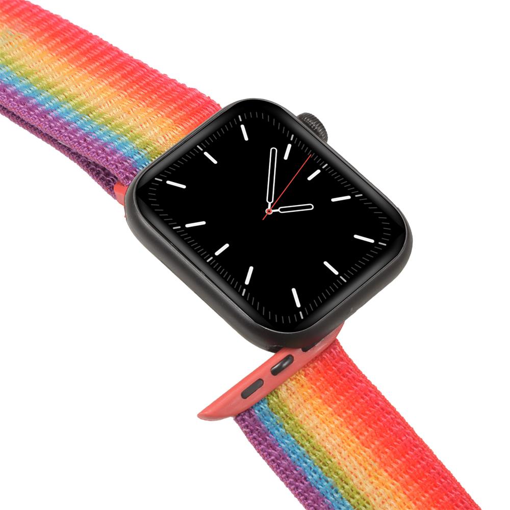 Fitnessarmband Nylon für Apple Watch 1-9 - 42/44/45 in Rainbow