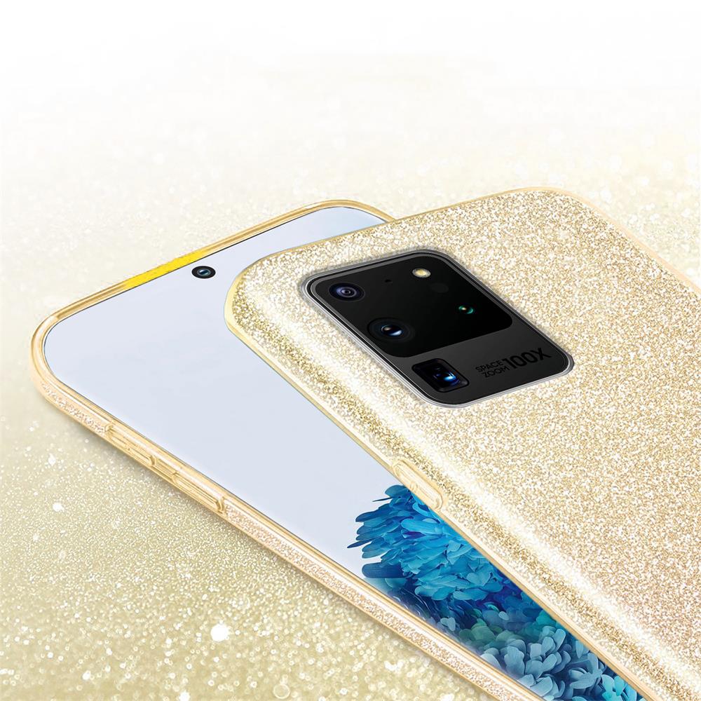 Shiny TPU für Samsung Galaxy S20 Ultra in Gold