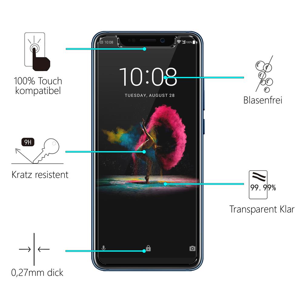 Glas 2in1 für ZTE Axon 9 Pro