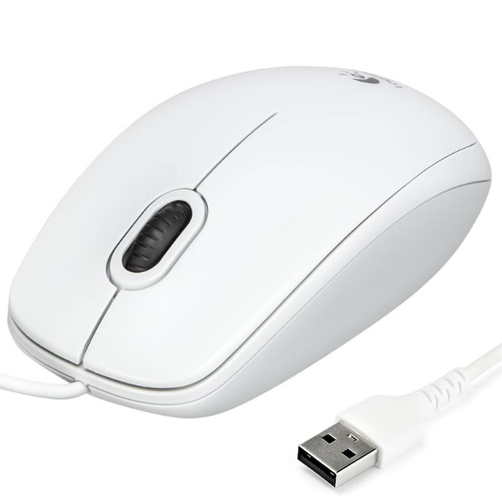 PC-Maus LOGITECH B100 in Weiss